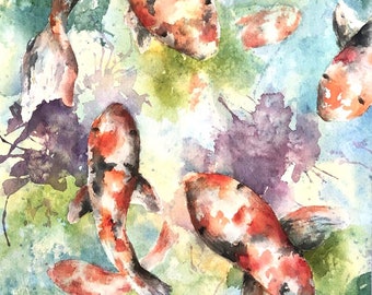 Note Card Koi