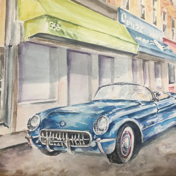 Note Card Classic Corvette