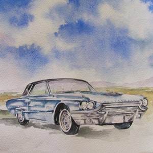 Note Card Blue Thunderbird