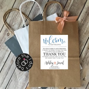 Wedding Welcome Bags Etsy