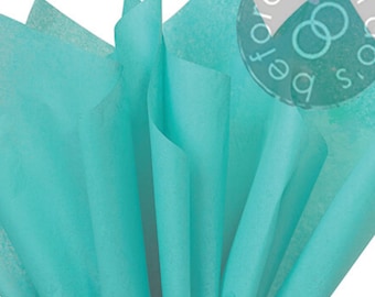 Bulk Tissue Paper Caribbean Blue - Gift Bag Tissue, Gift Wrapping Tissue, DIY Wedding Gift, Wedding Packaging Supplies