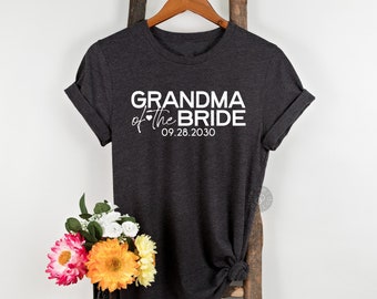 Personalized Grandma of the Bride Shirt - Grandma of Bride, Mother's Day Gift, Brides Grandma Shirt, Wedding Gift for Grandma (2454)