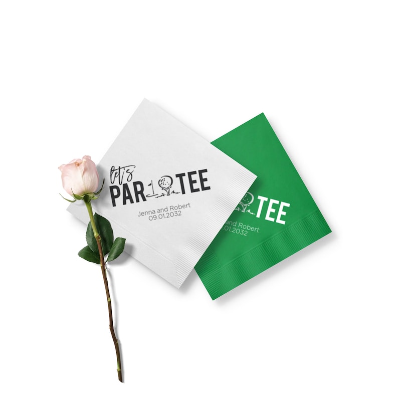 BeforeTheIDos Golf Wedding Napkins - Thumbnail 2