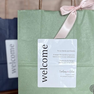 Custom Wedding Welcome Bags, Personalized Hotel Guest Totes
