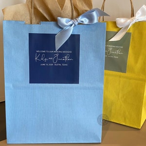 Wedding Weekend Welcome Bag, Hotel Guests Favor Bags