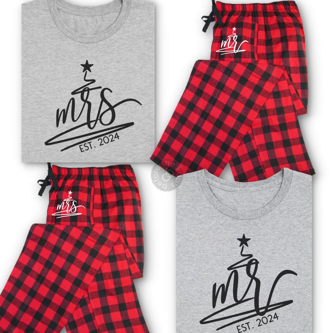 Take A Look About Mr And Mrs Xmas Pjs