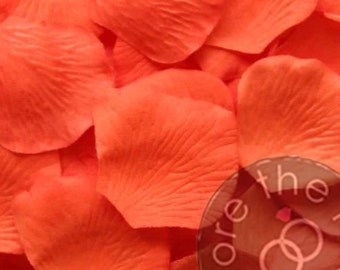 Tropical Mango Wedding Petals - Faux Silk Petals - Artificial Petals - Flower Petals (Package of 100)