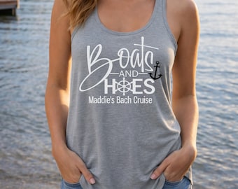 Boats and Hoes, Flowy Tank Top, Bachelorette Party Cruise