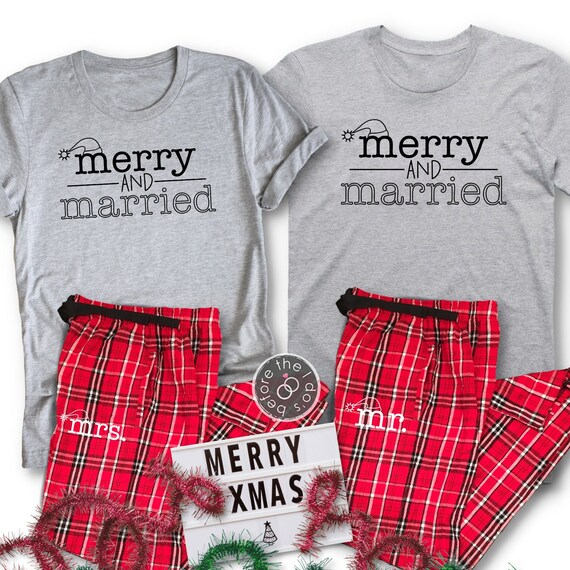 Mr Right, Mrs Right Pjs, Matching Pjs, Tartan Pyjamas, Gift, Bride to Be,  Couple PJ Set, Couples Set, Matching Pjs -  Canada