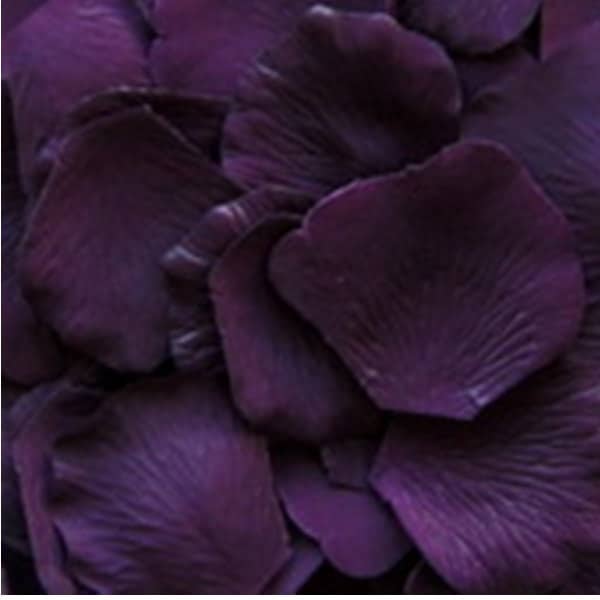 Eggplant / Deep Purple Silk Petals (Package of 100)
