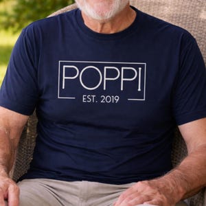 Poppi Shirt, Grandpa Christmas, Custom Family Tee image 5