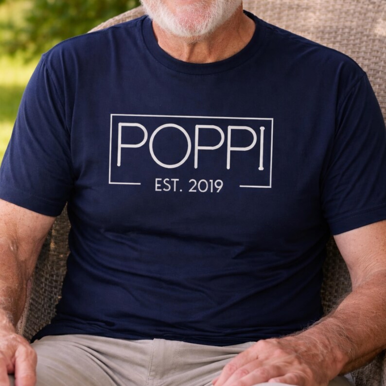 Poppi Shirt, Grandpa Christmas, Custom Family Tee image 5