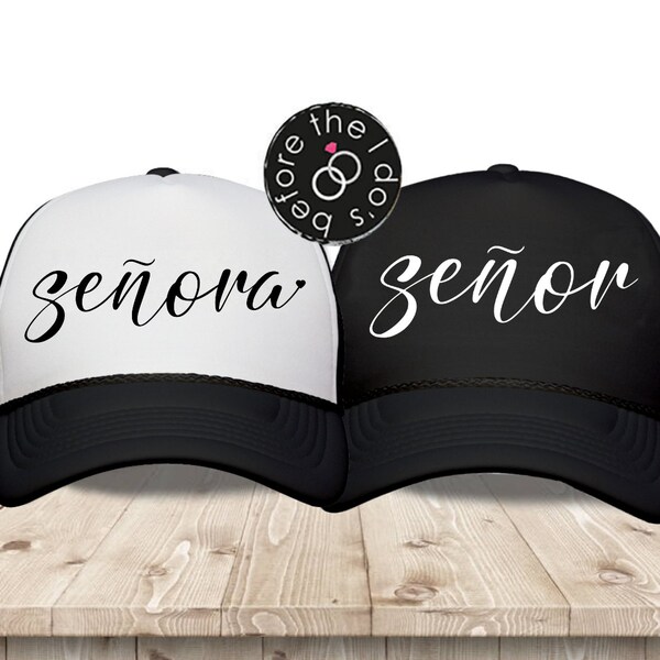 Mr and Mrs Baseball Hats Etsy