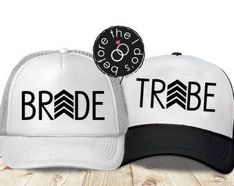 Bride Hat - Tribe Hat - Trucker Hat - Bachelorette Hat - Trucker Cap - Bridal Party Hat  (1380)