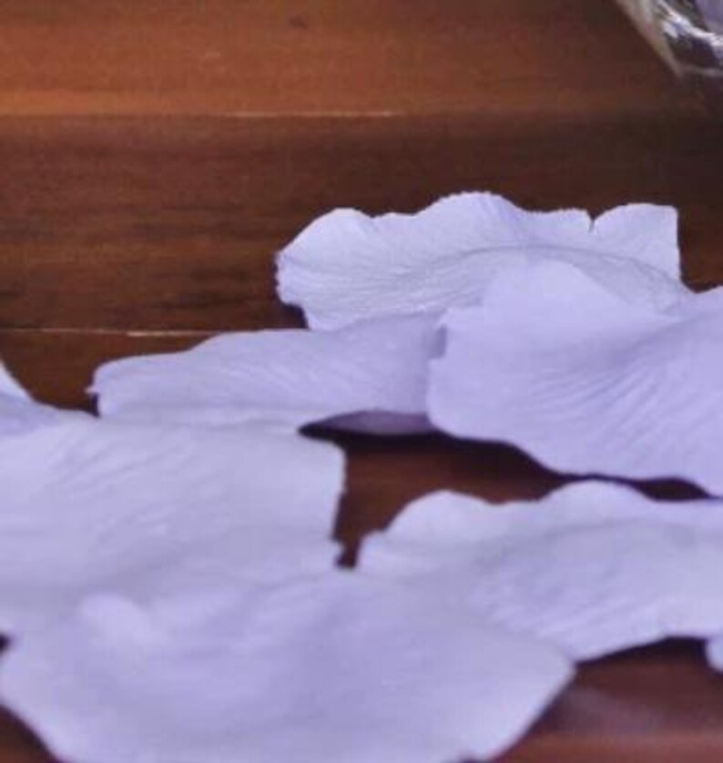 Lavender Wedding Petals, Faux Rose Petal (100 Package) image 3