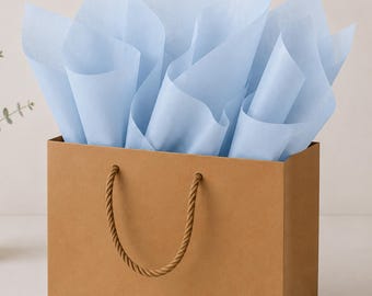 Antique Blue Tissue Paper, Gift Wrap Packaging