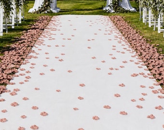 Vintage Mauve Rose Faux Rose Petals, Wedding Aisle and Table Decor (100 Pack)