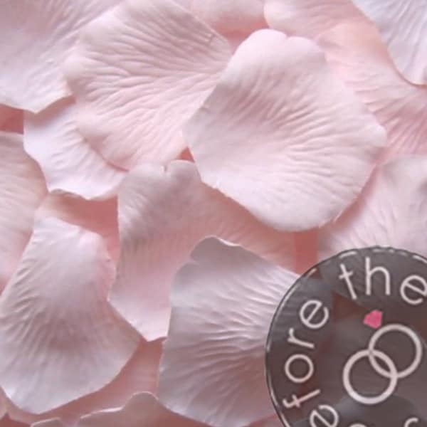 Soft Pink Wedding Petals - Faux Silk Petals - Artificial Petals - Flower Petals (Package of 100)