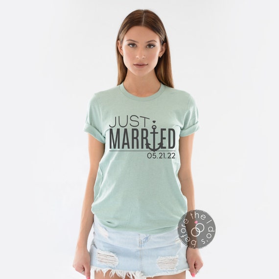 Just Married Shirts Honeymoon Shirts Mr and Mrs Shirts