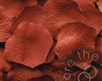 Reddish Brown Spice Wedding Petals - Faux Silk Petals - Artificial Petals - Flower Petals (Package of 100)