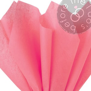 Pink Coral Tissue Paper, Gift Bag Wedding Packaging