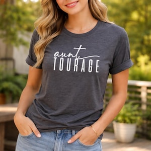 Aunt Tourage, Custom Auntie Shirt, Promoted from Sister