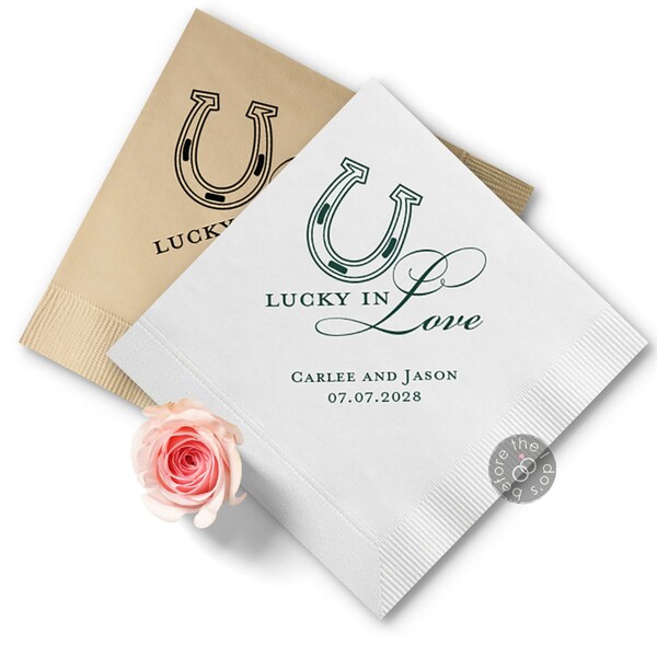 Personalized Cocktail Napkins Western Theme Etsy