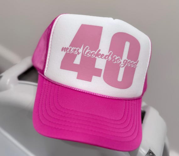 Pink and White Graphic trucker Hat “SO GOOD” Beachy Womens Trucker Hat, Bachelorette Party Snapback Hat  main image 2