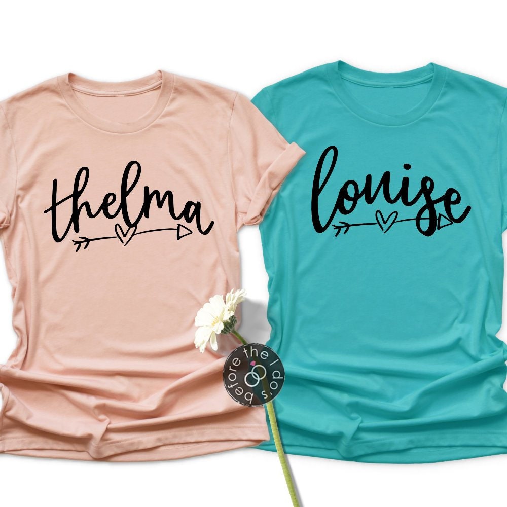 BeforeTheIDos Best Friend Themed Thelma or Louise Tee - Road Trip Shirt - Vacation Shirt - Best Friend Shirt - BFF Shirts - Friend Shirt (2103-T)