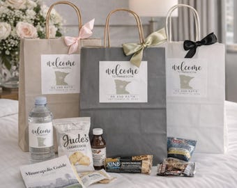 45 Pcs Wedding Welcome Bags For Hotel Guests Gold Foil Wedding Gift - View #5