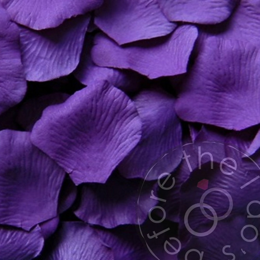 Purple Silk Petals package of 100 //// Silk Flower Petals, Silk Rose Petals Etsy