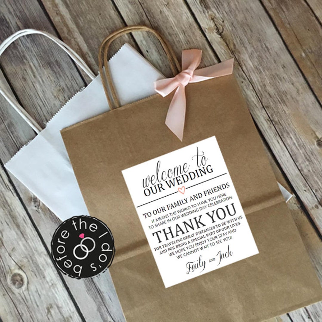 12 Creative Wedding Welcome Bags - Elizabeth Anne Designs