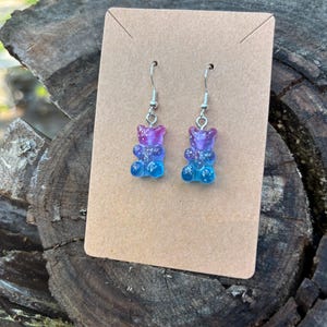 Frozen Gummy Bear Earrings I Rave Earrings, Festival Earrings, Festival Jewelry, Rave Jewelry, Festival accessories, Rave accessories.