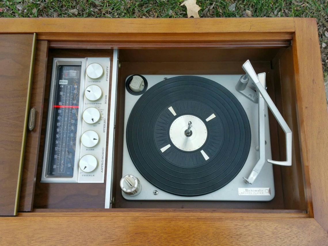Bluetooth stereo 1967 Magnavox AstroSonic mid century console Etsy