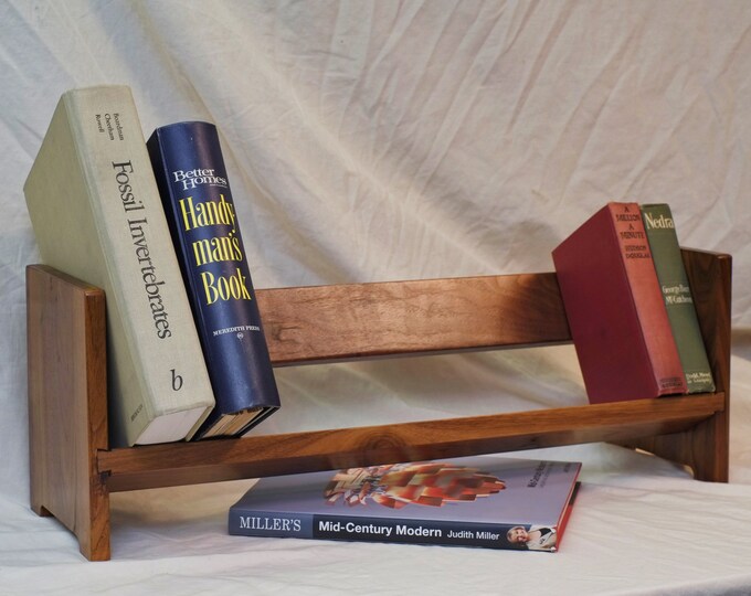 Mid Century Modern Tabletop or Desktop Solid Wood Bookshelf Etsy