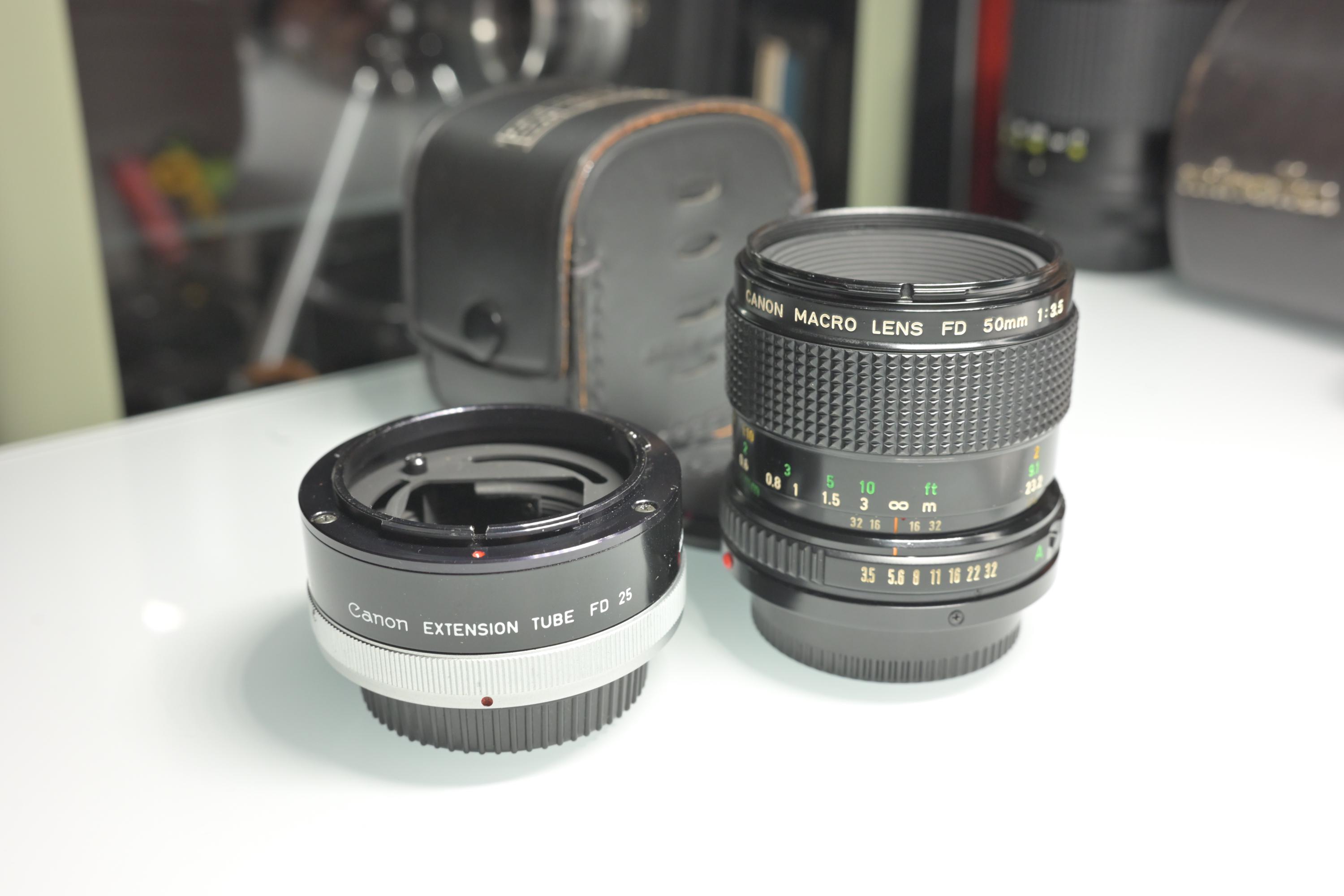 Canon FD Macro 50mm 3.5 Lens With 25mm Extension Tube - Etsy