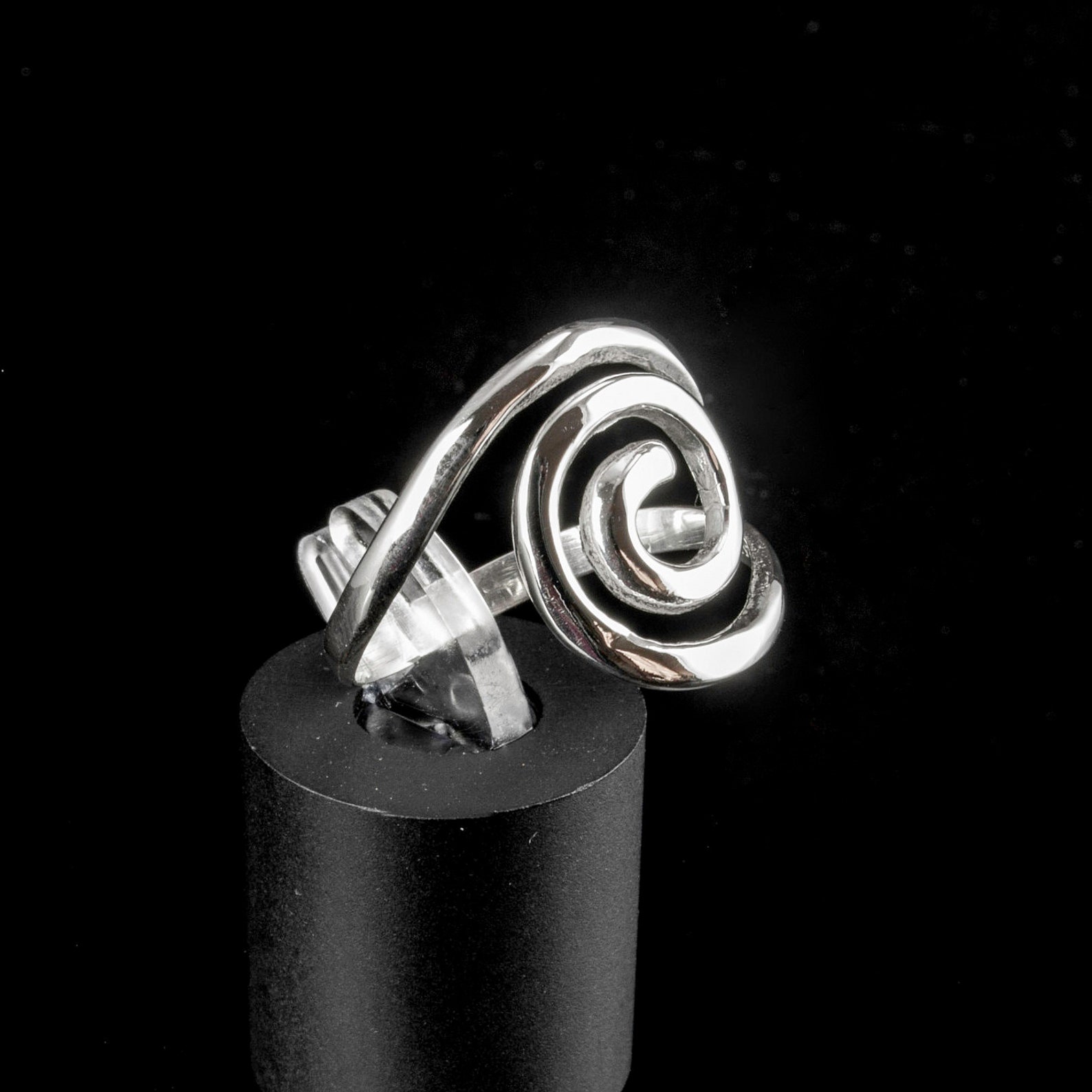 Sterling Silver Spiral Ring Sterling Silver Adjustable Ring | Etsy