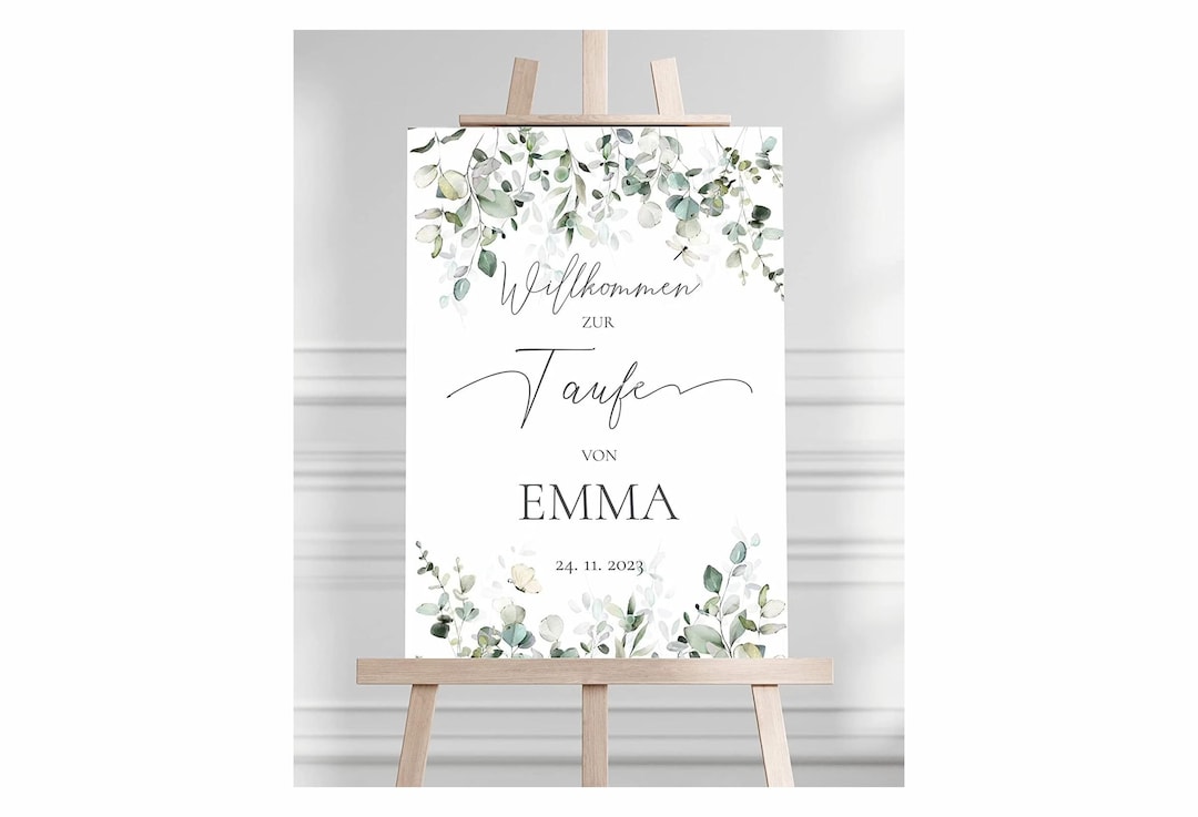 Welcome Sign Made Personalized Welcome Sign Made of Aluminum Composite - Made in Germany ...