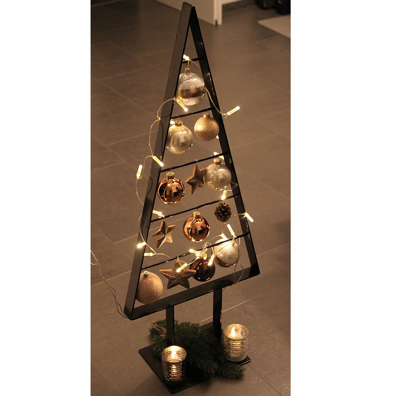 Edler Tannenbaum Metall Weihnachtsbaum Edel Schwarzbraun Etsy