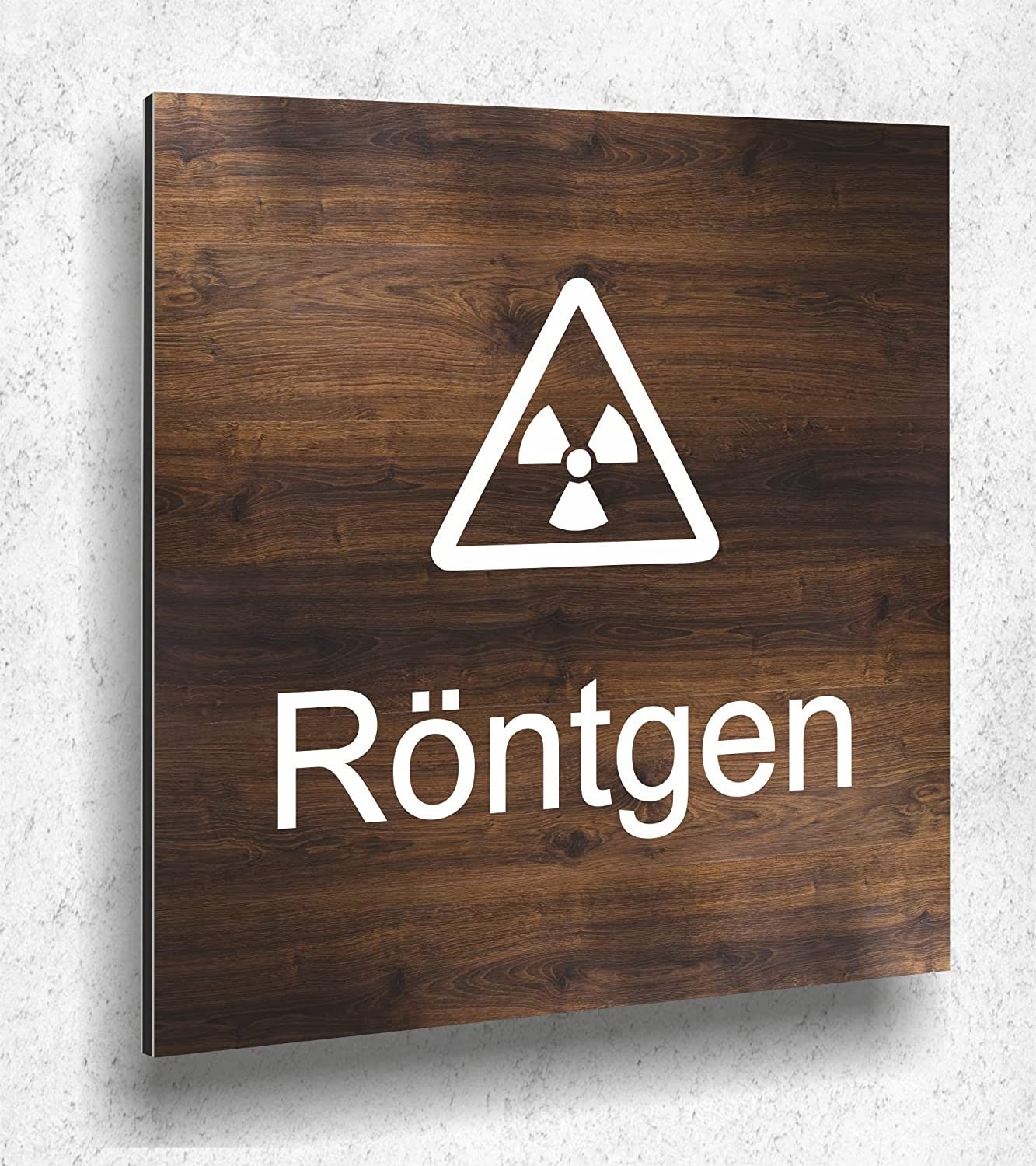 Türschild WC Mit Pfeil Rechts – 12x12 Cm Aluverbund, Wetterfest, Made In Germany