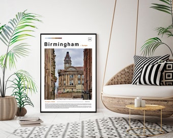 Birmingham Print, poster, wall art, artwork, photo, photography, cover, newspaper  - SKU 1783