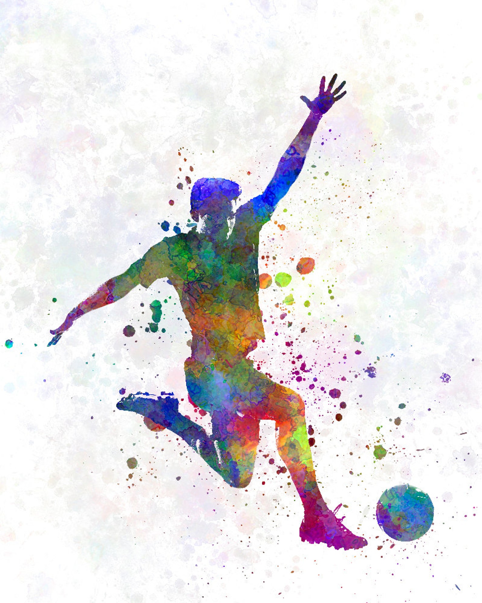 Fußball Wand Kunst Drucke, Name Fußball Poster, Personalisiertes Fußball Trikot, Jungen Und Mädchenzimmer Dekor, Teen Zimmer Dekor, 3er Set Fußball Poster