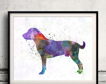 Harrier 01 aquarel - Fine Art Print Glicee Poster Decor Home Aquarel Gift Illustratie hond - SKU 1291