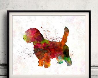 Petit Basseft Grifon Vendeen in watercolor - Fine Art Print Glicee Poster Decor Home Watercolor Gift Illustration dog - SKU 1426