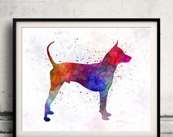 Thai Ridgeback Dog in watercolor - Fine Art Print Glicee Poster Decor Home Watercolor Gift Illustration dog - SKU 1450