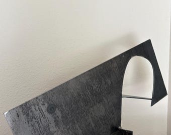 Abstract Modern Metal Table Sculpture