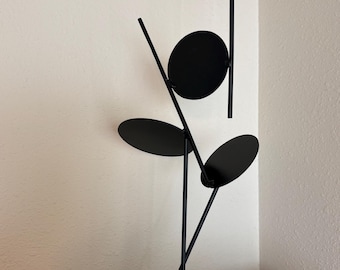Abstract Modern Metal Table Sculpture