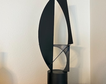 Abstract Modern Metal Table Sculpture