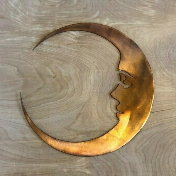 Metal Moon Wall Art Etsy