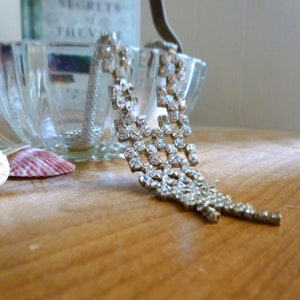 Christina Collection 1990s Rhinestone & Mesh Chain Costume Choker Signed Exquisite